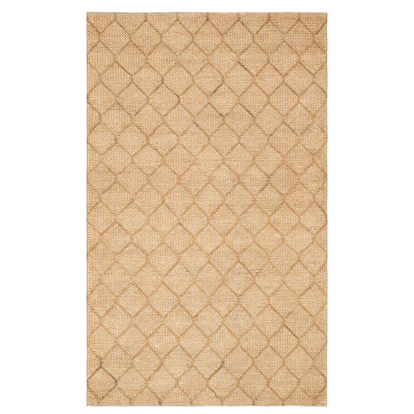 Home Conservatory Tiles Natural Handwoven Jute Rug Wayfair